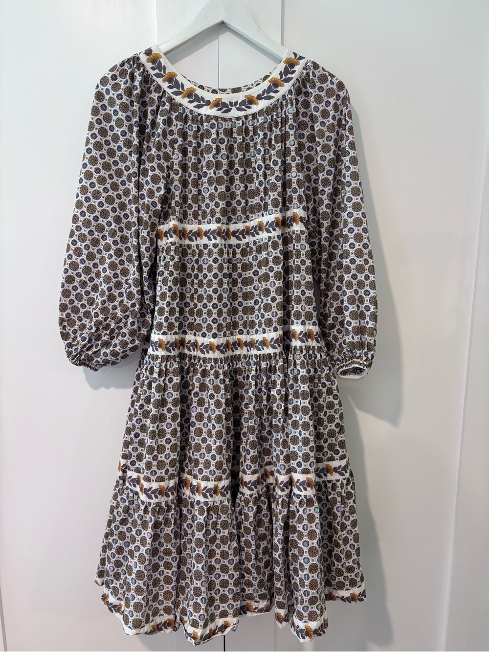 Tory Burch Printed Puff Sleeve Dress